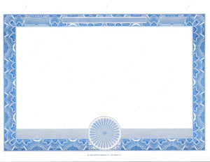 Blank Border Blue with Blank Back Units- Set of 100