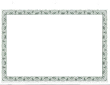 Blank Dwight Jackson Border Only Blank Back Certificates