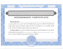 Blank LLC Certificates - Set of 500