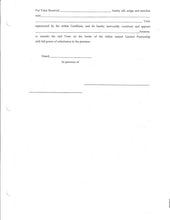 Blank LP Certificates - Set of 100