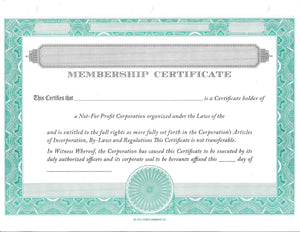 Blank NFP Certificates - Set of 500