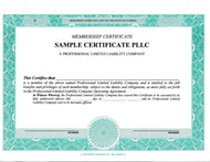 Blank PLLC Certificates - Set of 100