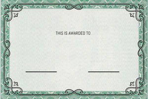 Custom Award Customizable Certificates